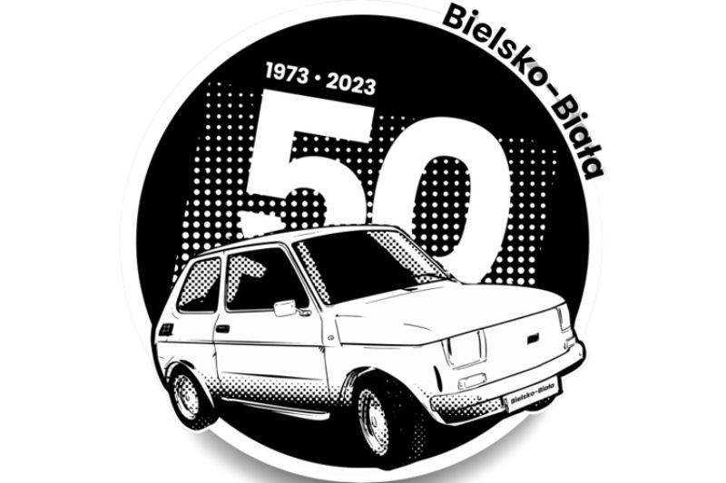 50. urodziny Malucha logo